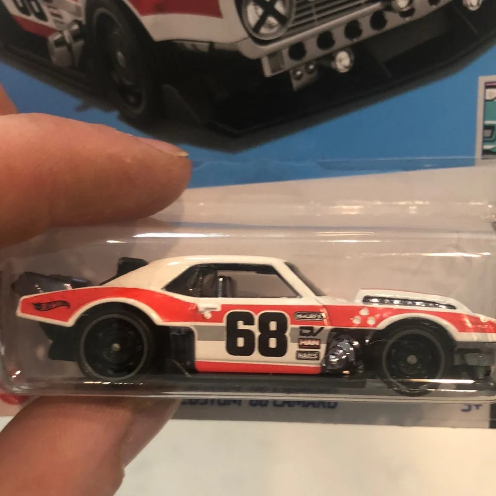 Custom '68 Camaro Toy Car - Red and White